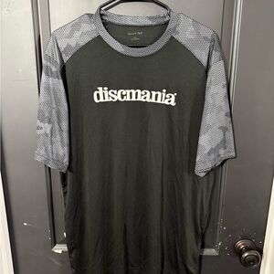 Discmania Disc Golf Black and Gray Men's Shirt